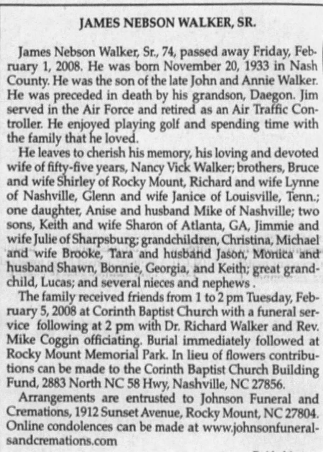 james walker, sr.
